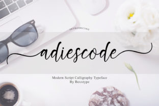 Adiescode Script: A Luxurious Handwritten Font for Makers