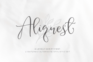 Aliquest Script: A Fresh Handwritten Font for Small Business Branding