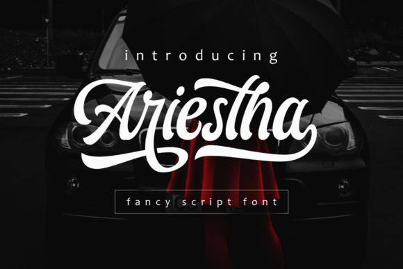 Ariestha Script Font for Handmade Branding & Printables