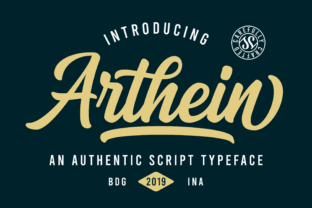 Arthein: A Bold Script Typeface for Authentic Hand-Lettered Branding