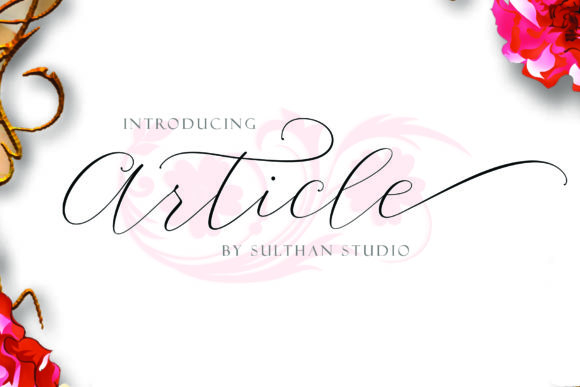 Article Script Font for Elegant Handmade Branding