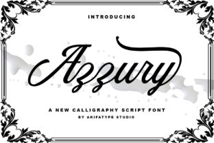 Azzury: A Refined Script Handwritten Font for Elegant Design