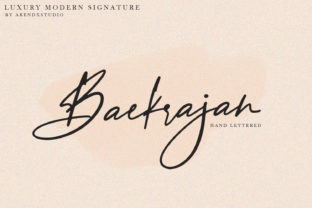 Baekrajan: A Luxurious Yet Casual Script Font for Thoughtful Design