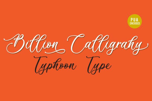 Billion Calligraphy Font for Authentic Branding