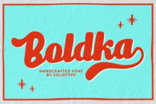 Boldka Script: A Bold & Chunky Vintage Typeface for Campaign Design