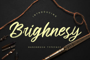 Brighnesy Script Handwritten Font for Crafters & Sellers