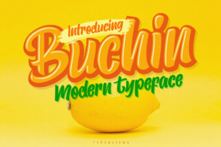 Buchin Script Handwritten Font for Playful Romantic Branding