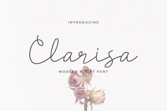 Clarisa Script Font for Handmade Labels & Printable Designs