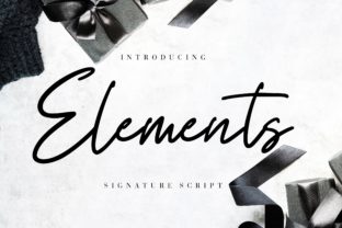 Elements Script Handwritten Font for Modern Brand Campaigns