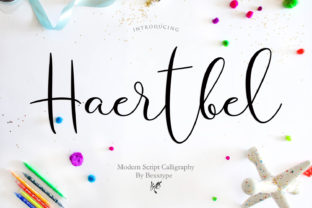 Haertbel Script Font for Handmade & Heartfelt Branding