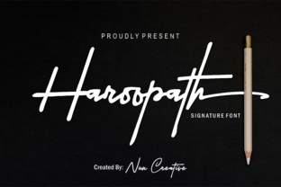 Haroopath: A Script Handwritten Font for Editorial Charm