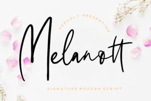 Melanott: A Script Handwritten Font with Cool, Sweet Charm