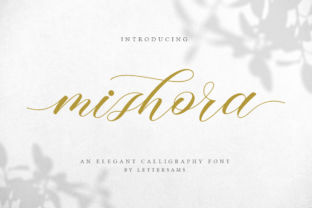 Mishora Script Font for Romantic Handmade Designs