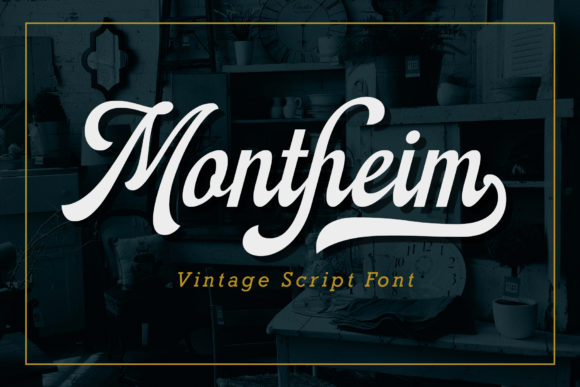 Montheim: A Vintage Script Font for Timeless Brand Charm