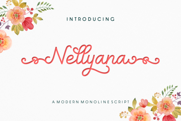 Nellyana Script: A Modern Monoline Font for Elegant Editorial Design