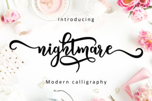 Nightmare Script Font for Handmade Creators