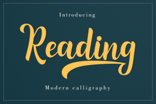 Reading Script: A Light & Beautiful Script Font for Makers