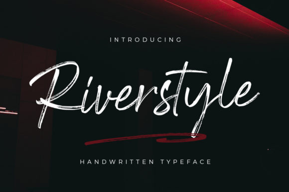 Riverstyle: A Bold Dry Brush Script Font for Editorial Design