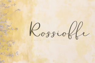 Rossioffe Font: A Script Handwritten Typeface for Authentic Digital Branding