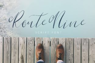 Rout Nine Script Font for Handmade Branding