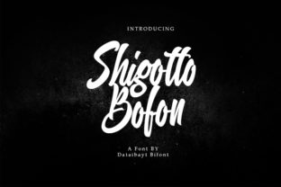 Shigutto Bofon: A Modern Script Handwritten Font for Real Branding