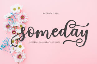 Someday Script Font for Handmade & Wedding Design
