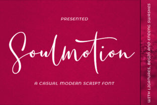 Soulmotion Script Handwritten Font for Makers