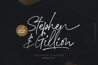 Stephen Gillion Script Font for Handmade Creators