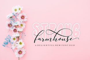 Strong Farmhouse Duo: A Script Handwritten Font for Trusted Branding