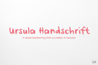 Ursula Handschrift: A Friendly, Organic Script Font